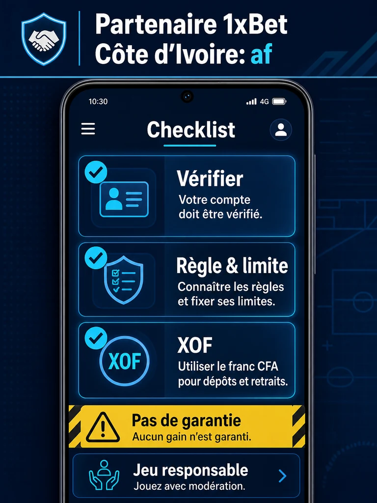 Partenaire 1xBet Côte d’Ivoire: affiliation