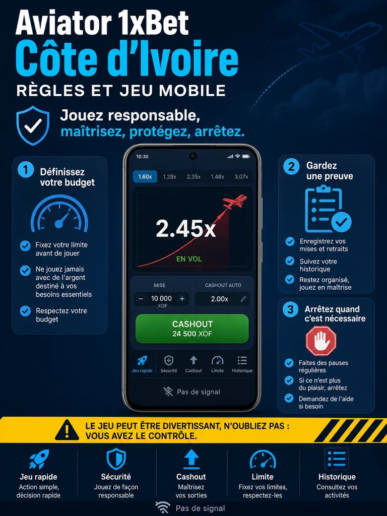 Aviator 1xBet Côte d’Ivoire: règles et jeu mobile
