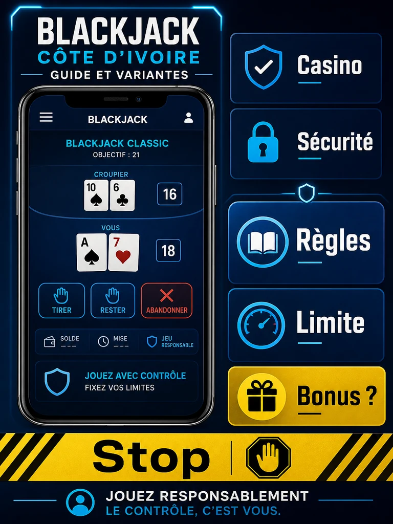 Blackjack 1xBet Côte d’Ivoire: guide et variantes