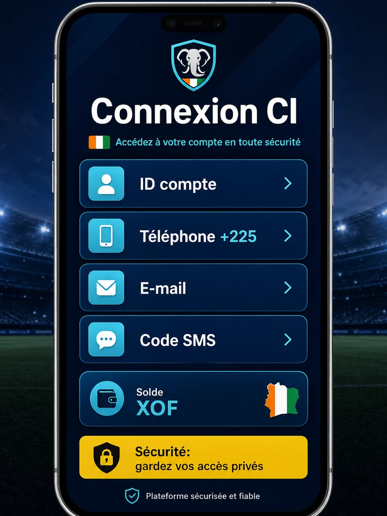 Connexion 1xBet Côte d’Ivoire: accéder au compte