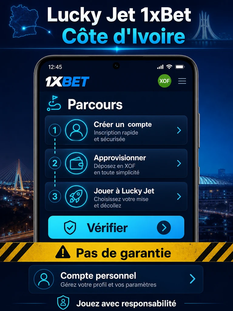 Lucky Jet 1xBet Côte d’Ivoire: règles et mobile