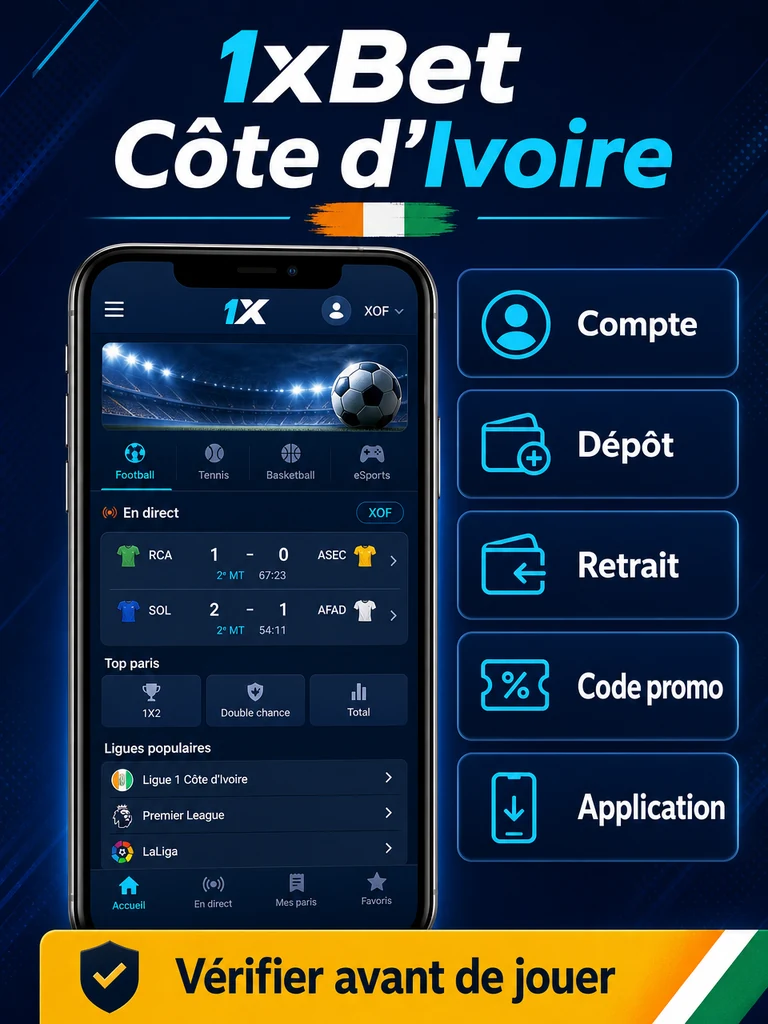 Pronostics 1xBet Côte d’Ivoire: sélections du jour