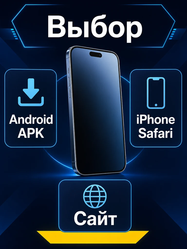 Сравнение способов доступа к 1xBet: Android APK, Safari iPhone и мобильный сайт
