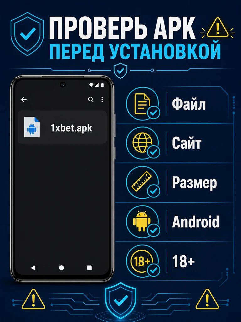 Чеклист проверки файла 1xbet.apk перед установкой на Android