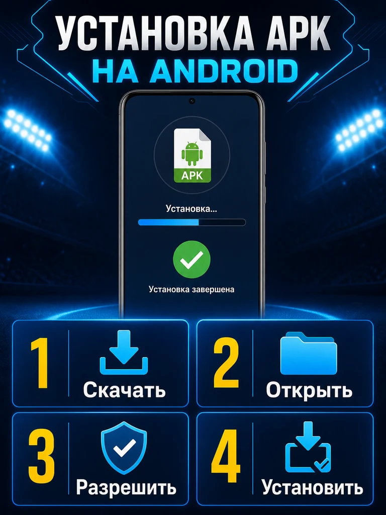 Пошаговая установка 1xBet APK на Android